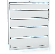 Drawer cabinet 1018 x 860 x 600 - 5x drawers